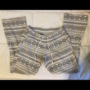 Old navy white and grey pajama pants